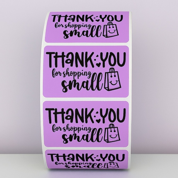 Thank You for Shopping Small Stickers Packaging Labels for Small Business Order - Picture 5 of 11